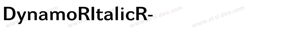 DynamoRItalicR字体转换