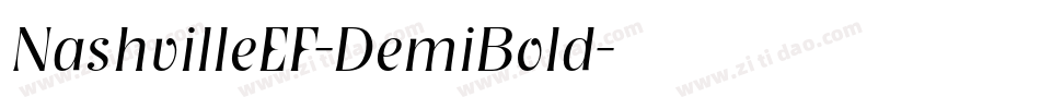 NashvilleEF-DemiBold字体转换