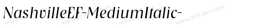 NashvilleEF-MediumItalic字体转换