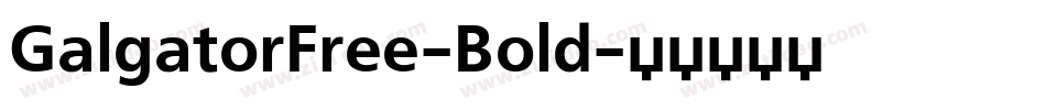 GalgatorFree-Bold字体转换