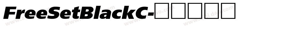 FreeSetBlackC字体转换