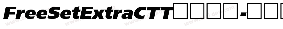FreeSetExtraCTT常规斜体字体转换