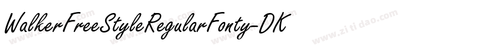 WalkerFreeStyleRegularFonty-DKR1字体转换
