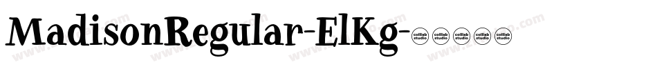 MadisonRegular-ElKg字体转换