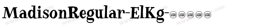 MadisonRegular-ElKg字体转换