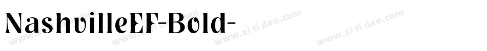NashvilleEF-Bold字体转换