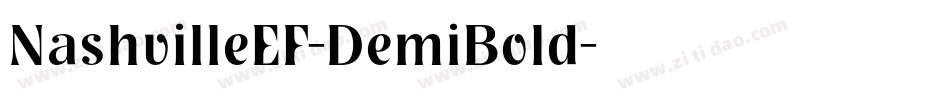 NashvilleEF-DemiBold字体转换