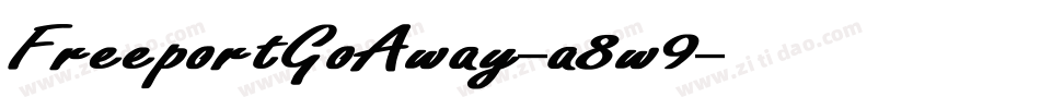 FreeportGoAway-a8w9字体转换