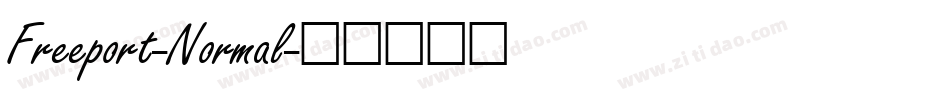 Freeport-Normal字体转换