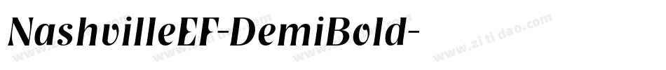 NashvilleEF-DemiBold字体转换