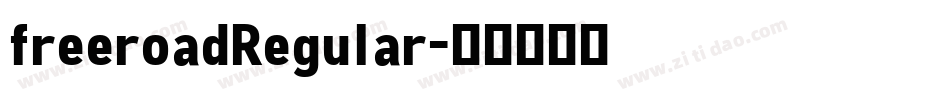 freeroadRegular字体转换