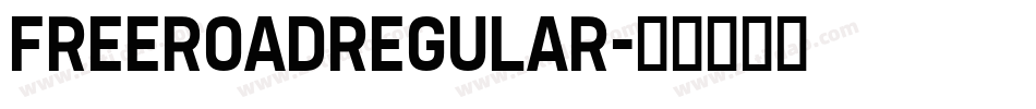 freeroadRegular字体转换