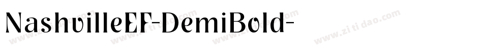 NashvilleEF-DemiBold字体转换