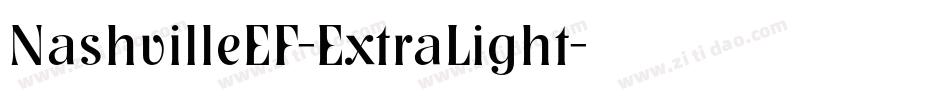 NashvilleEF-ExtraLight字体转换