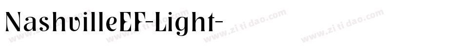 NashvilleEF-Light字体转换