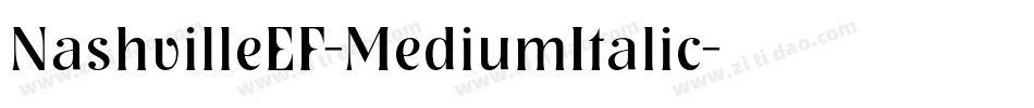 NashvilleEF-MediumItalic字体转换