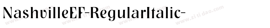 NashvilleEF-RegularItalic字体转换
