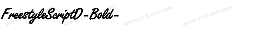 FreestyleScriptD-Bold字体转换