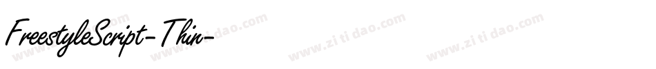 FreestyleScript-Thin字体转换