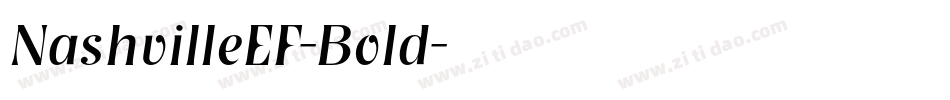 NashvilleEF-Bold字体转换