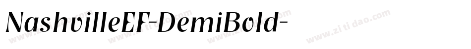 NashvilleEF-DemiBold字体转换