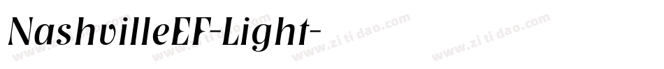 NashvilleEF-Light字体转换