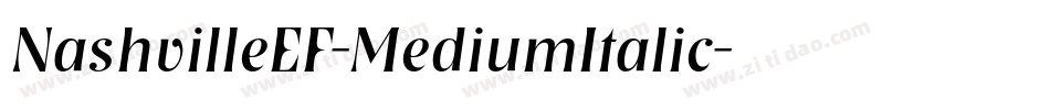NashvilleEF-MediumItalic字体转换