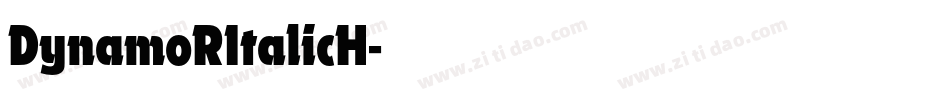 DynamoRItalicH字体转换