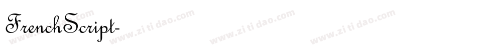 FrenchScript字体转换