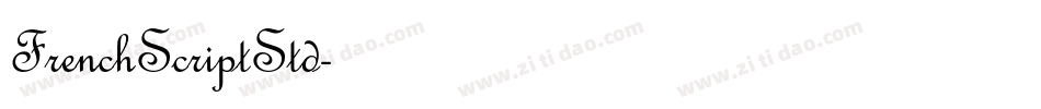FrenchScriptStd字体转换