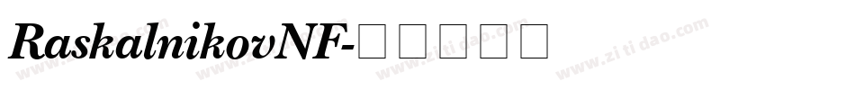 RaskalnikovNF字体转换