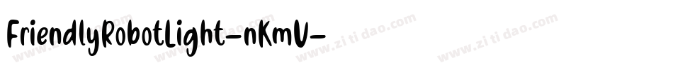 FriendlyRobotLight-nKmV字体转换