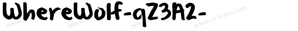 WhereWolf-qZ3A2字体转换