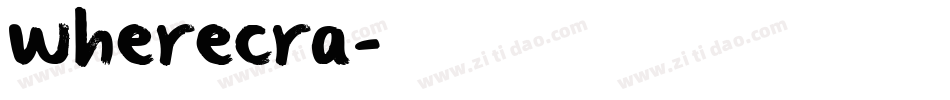 wherecra字体转换