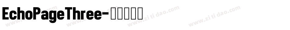 EchoPageThree字体转换
