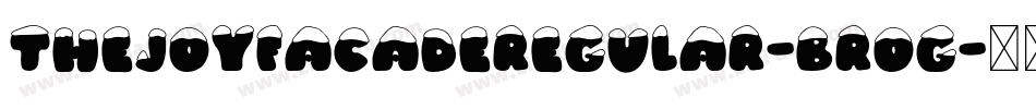 TheJoyFacadeRegular-BroG字体转换