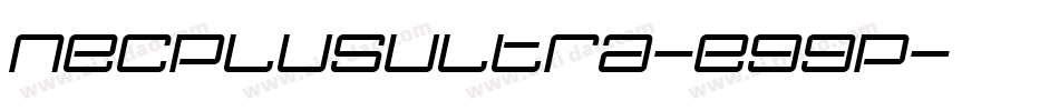 NecPlusUltra-e99p字体转换