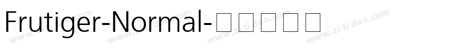 Frutiger-Normal字体转换