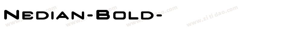 Nedian-Bold字体转换