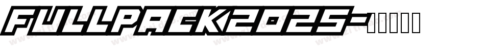 FullPack2025字体转换