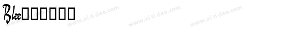Blee字体转换