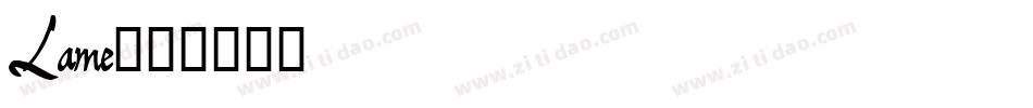 Lame字体转换