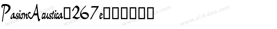 PasionAcustica-267e字体转换