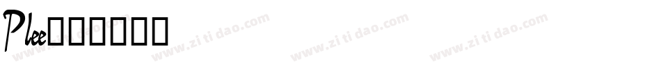 Plee字体转换