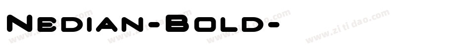 Nedian-Bold字体转换