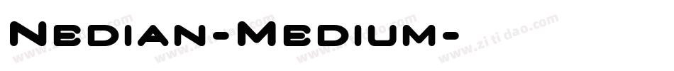 Nedian-Medium字体转换