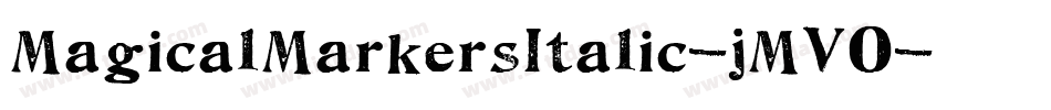 MagicalMarkersItalic-jMV0字体转换