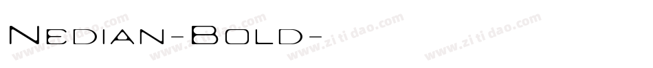 Nedian-Bold字体转换