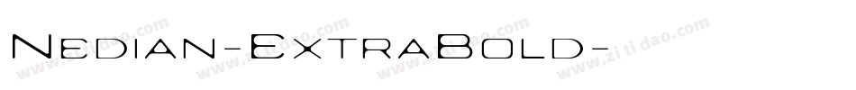 Nedian-ExtraBold字体转换