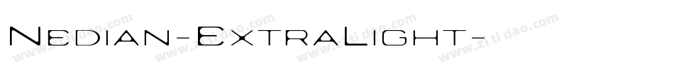 Nedian-ExtraLight字体转换